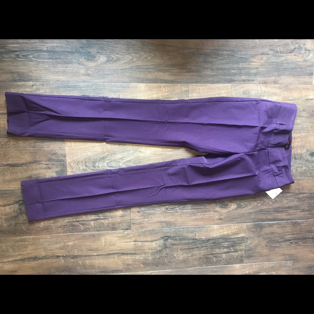 Purple rekucci size 2 women’s pants slim fit